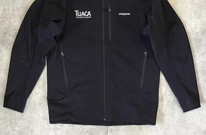 画像: 02'S PATAGONIA ソフトシェルジャケット ブラック 企業コラボ (VINTAGE)