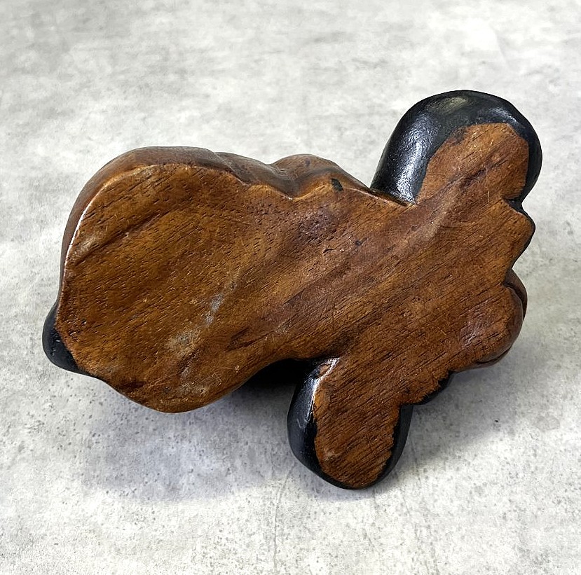 画像5: ウッドカービング ドッグ オーナメント 手彫り 置物 (VINTAGE)
