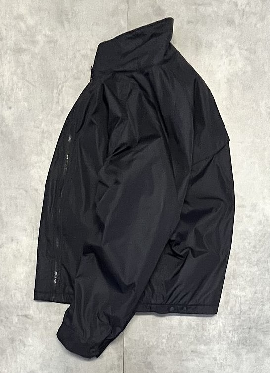 画像: 90'S RALPH LAUREN ロゴ無し 裏地フリース ナイロン ドリズラージャケット ブラック (VINTAGE)