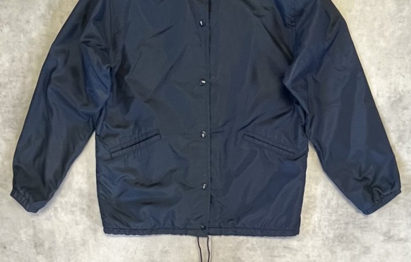 画像: 70'S LL Bean 筆記体タグ チンスト付き ナイロン コーチジャケット ネイビー USA製 (VINTAGE)