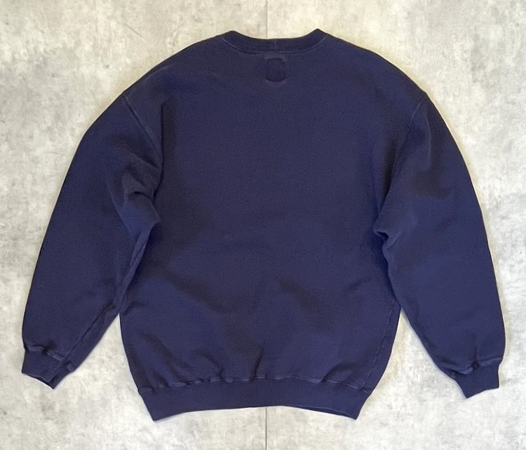 画像3: 90'S GAP 旧タグ ヘビーウエイト 前Vガゼット付き スウェットシャツ ネイビー (VINTAGE)