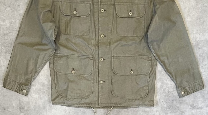 画像: 90'S RALPH LAUREN チンスト付き ポプリン ハンティングジャケット カーキ (VINTAGE)