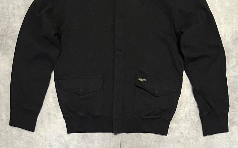 画像: 90'S RALPH LAUREN "A-2" フライトジャケット IDEALジップ ブラック (VINTAGE)