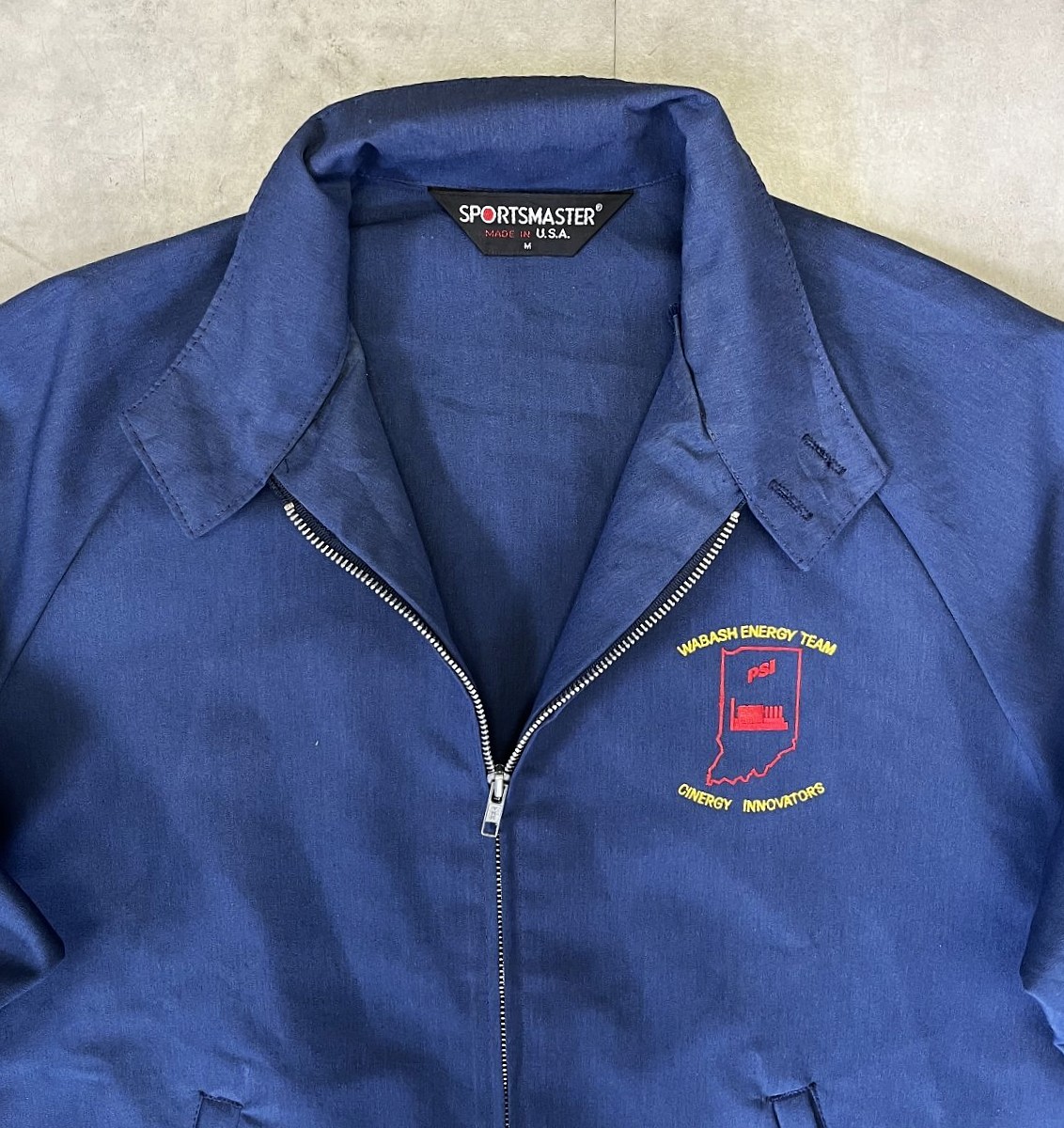 画像: 80'S SPORTSMASTER 三角タグ ドリズラージャケット ネイビー USA製 (VINTAGE)