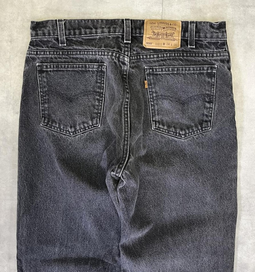 画像: 90'S LEVIS 550 デニム ブラック W34L30 USA製 (VINTAGE)