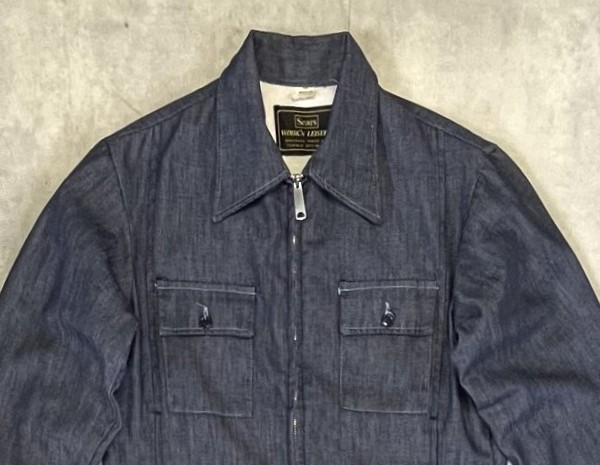 画像: 70'S SEARS "WORK'N LEISURE" デニム ワークジャケット インディゴ (VINTAGE)