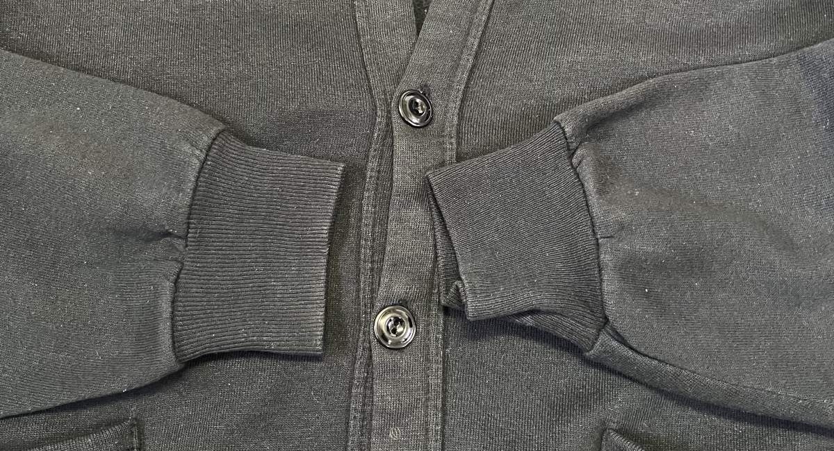 画像: 80'S JERZEES "MARTHA'S VINEYARD" スウェット カーディガン ブラック USA製 (VINTAGE)