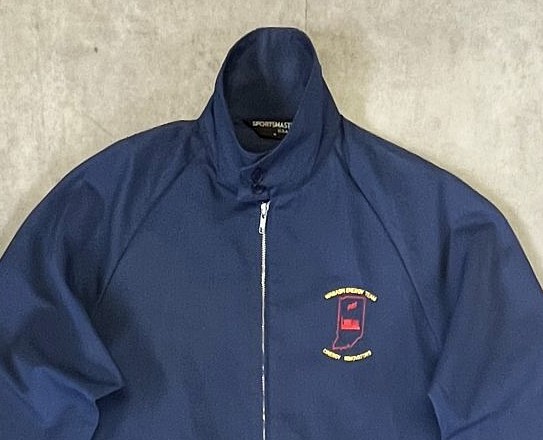 画像: 80'S SPORTSMASTER 三角タグ ドリズラージャケット ネイビー USA製 (VINTAGE)