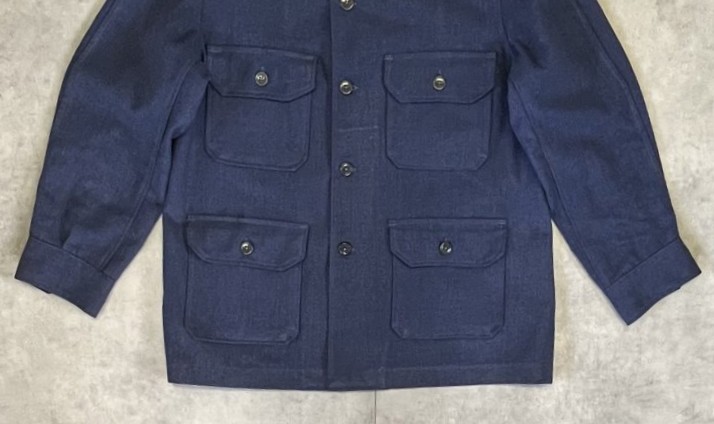 画像: 50'S アメリカ軍 USAF "A-1A" 黒タグ 4ポケット ウールジャケット エアフォースブルー (VINTAGE)