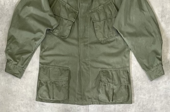 画像: 60'S アメリカ軍 US ARMY "JUNGLE FATIGUE 3rd" ノンリップ ファティーグジャケット M-R (VINTAGE)