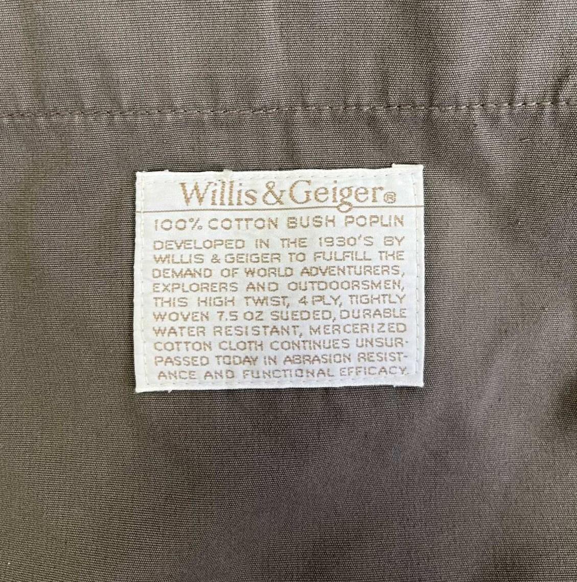 画像4: 90'S WILLIS & GEIGER フィールドジャケット カーキ (VINTAGE)