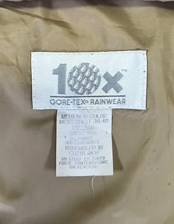 画像2: 90'S 10X 裏地付き ゴアテックス レインパーカー タン (VINTAGE)