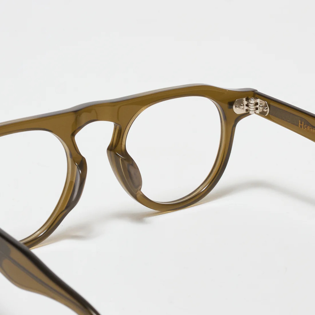 画像5: H OPTICAL "H-12" アイウェア オリーブ/クリアレンズ (NEW)