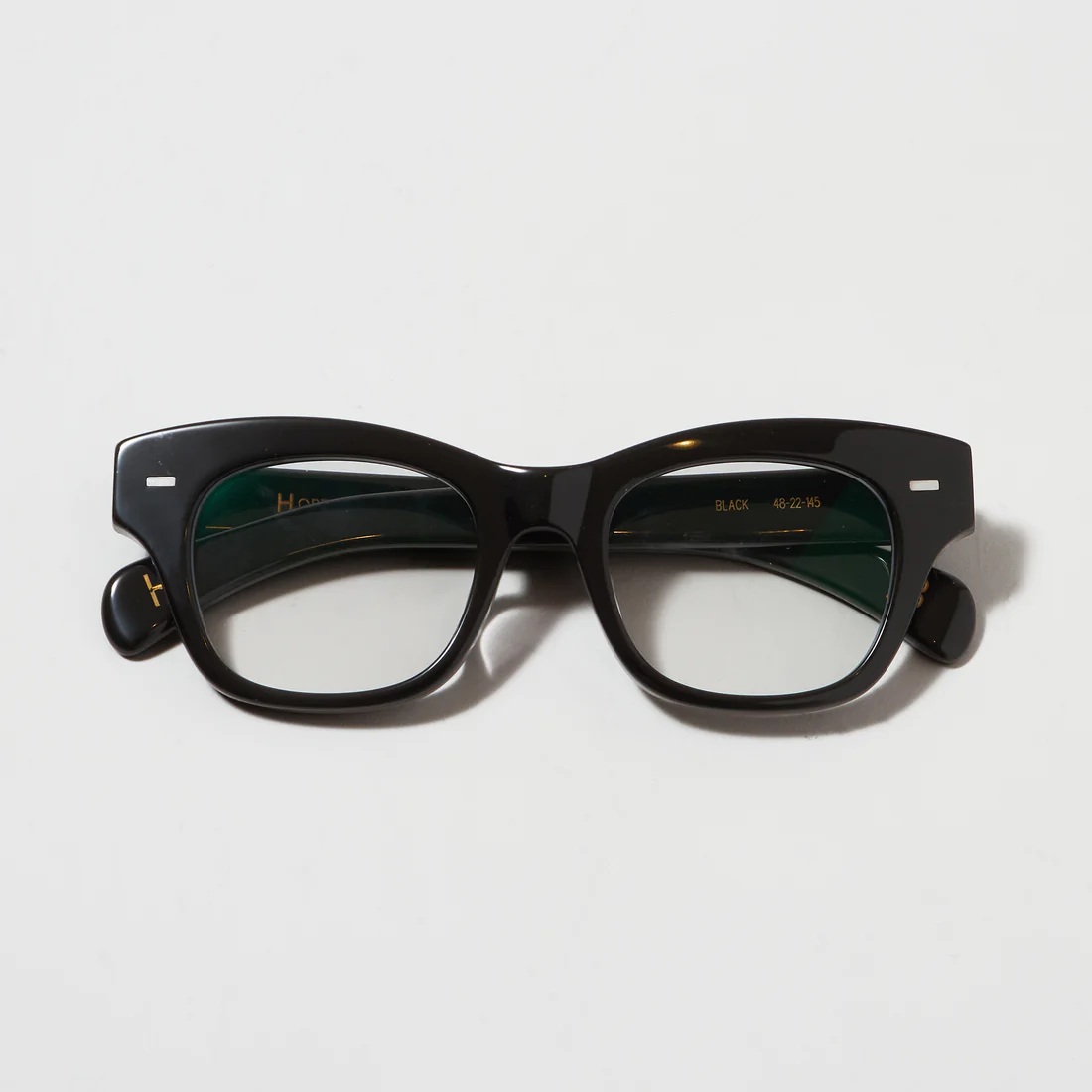 画像2: H OPTICAL "H-13" アイウェア ブラック/クリアレンズ (NEW)