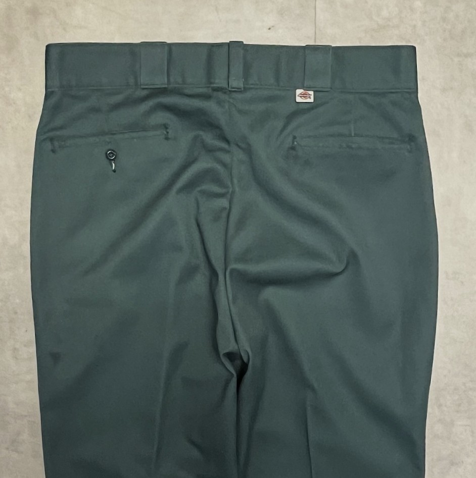 画像: 80'S DICKIES 874 チビタグ ワークパンツ ダークグリーン W36L29 USA製 (VINTAGE)