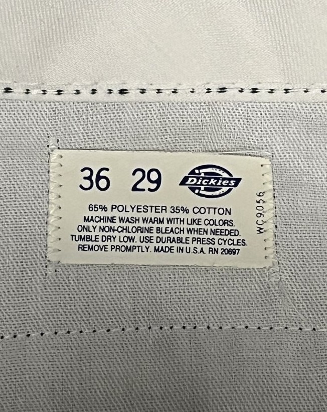 画像4: 80'S DICKIES 874 チビタグ ワークパンツ ダークグリーン W36L29 USA製 (VINTAGE)