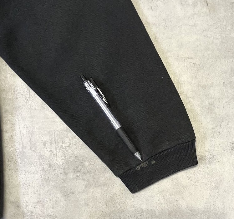 画像5: 90'S RUSSELL ATHLETIC ヘンリーネック スウェットシャツ ブラック USA製 (VINTAGE)