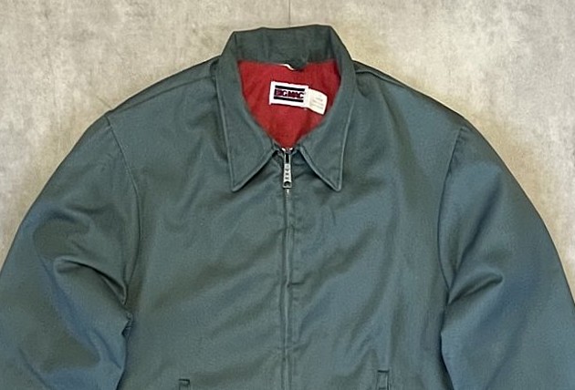 画像: 80'S BIG MAC 裏地キルティング ワークジャケット グリーン USA製 (VINTAGE)