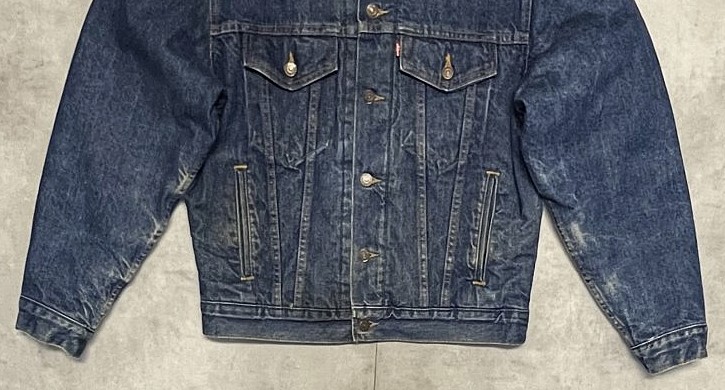 画像: 90'S LEVIS "70506" スモールe 4thモデル 裏地ブランケット デニムジャケット インディゴ 40 USA製 (VINTAGE)