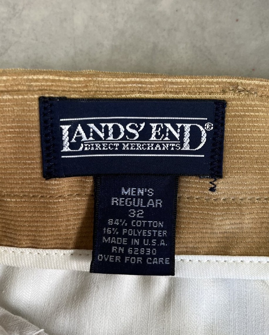 画像2: 90'S LANDS' END コーデュロイパンツ ベージュ USA製 (VINTAGE)