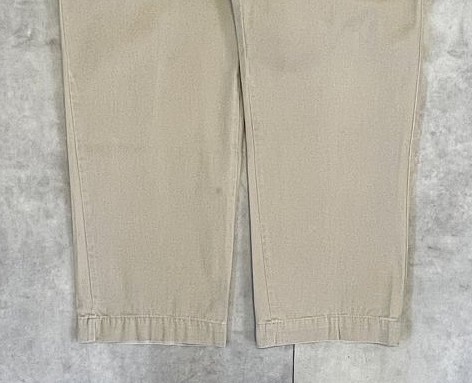 画像: 80'S LL Bean "DICKIES製" コットン100% ワークパンツ ベージュ USA製 (VINTAGE)
