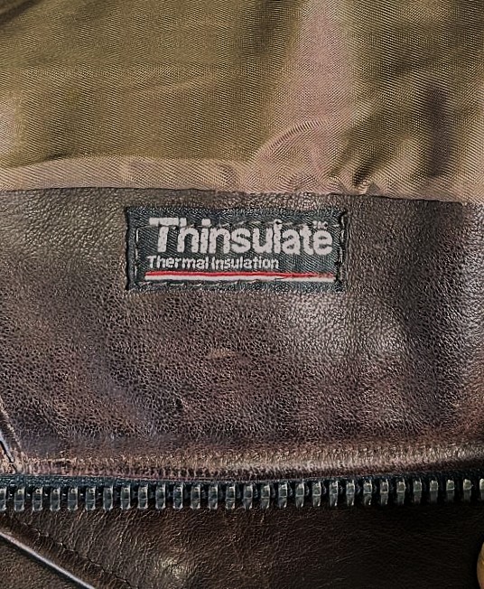 画像5: 90'S LANDS' END "A-2" レザー フライトジャケット ダークブラウン SCOVILLジップ USA製 (VINTAGE)