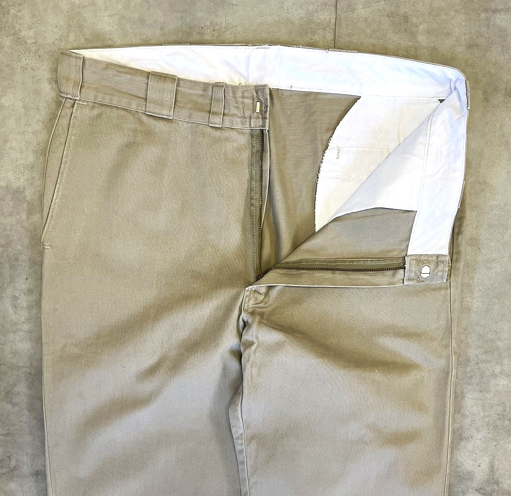 画像: 80'S LL Bean "DICKIES製" コットン100% ワークパンツ ベージュ USA製 (VINTAGE)