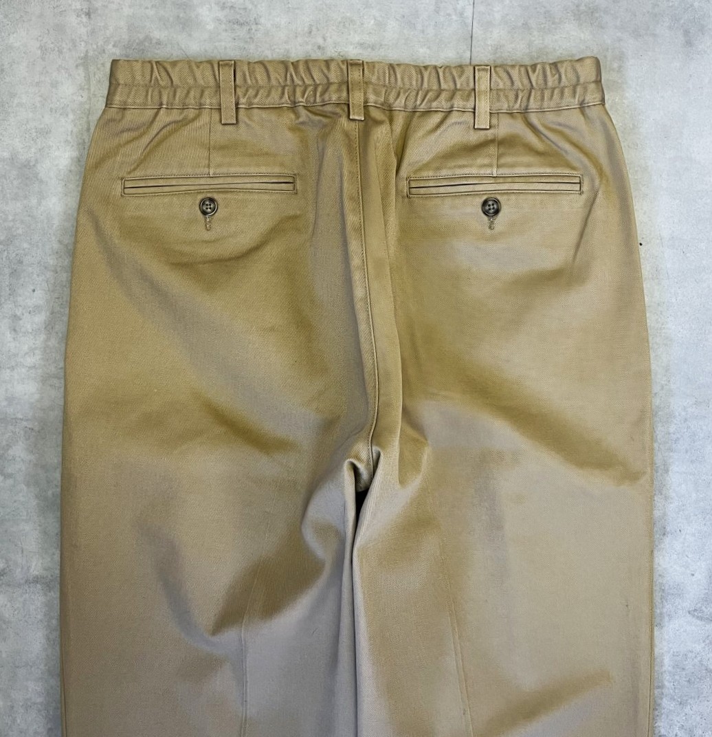 画像: 00'S LL Bean "DOUBLE L COMFORT WAIST" ツープリーツ チノパンツ タン (VINTAGE)