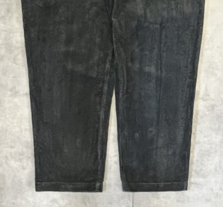 画像: 90'S RALPH LAUREN "ANDREW PANT" ツープリーツ 太畝コーデュロイパンツ チャコール (VINTAGE)