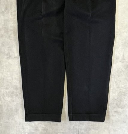 画像: 90'S RALPH LAUREN "HAMMOND PANT" ツープリーツ チノパンツ ブラック (VINTAGE)