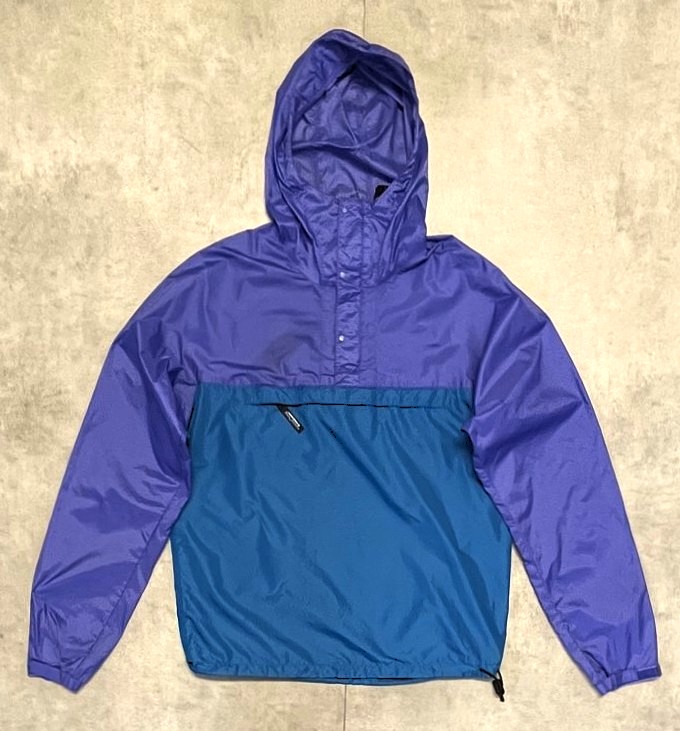 画像1: 90'S PATAGONIA "FEATHER WEIGHT SHELL PULLOVER" 旧タグ リップストップ アノラック パープル/ブルー (VINTAGE)