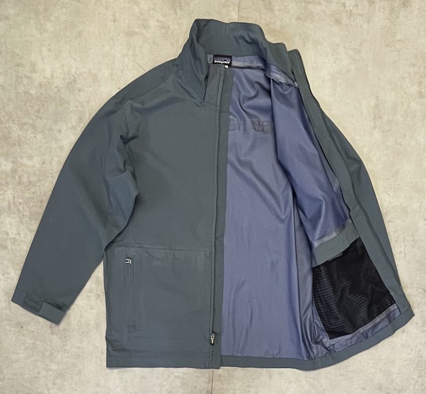 画像3: 05'S PATAGONIA "THUNDER SHELL JACKET" ナイロンシェルジャケット ブルーグレー (VINTAGE)