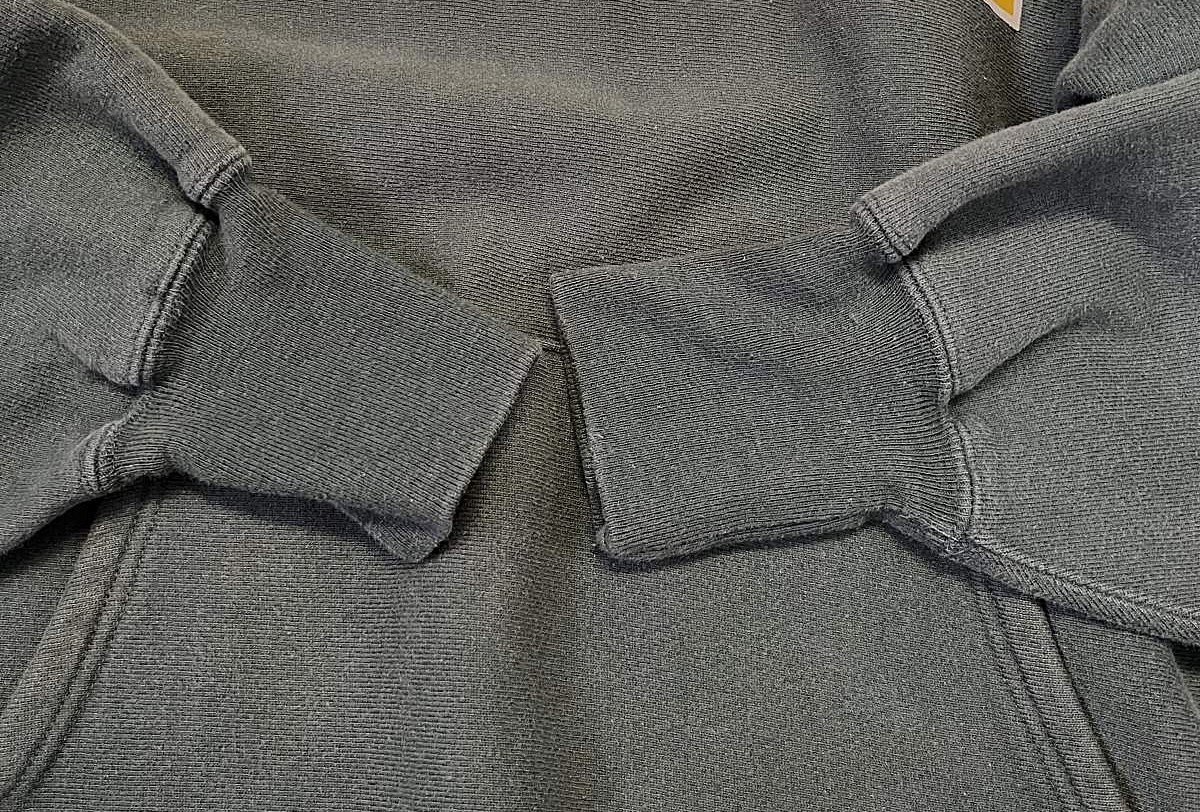 画像: 90'S CHAMPION "HUNTER COLLEGE" 刺繍タグ リバースウィーブ パーカー グリーン USA製 (VINTAGE)