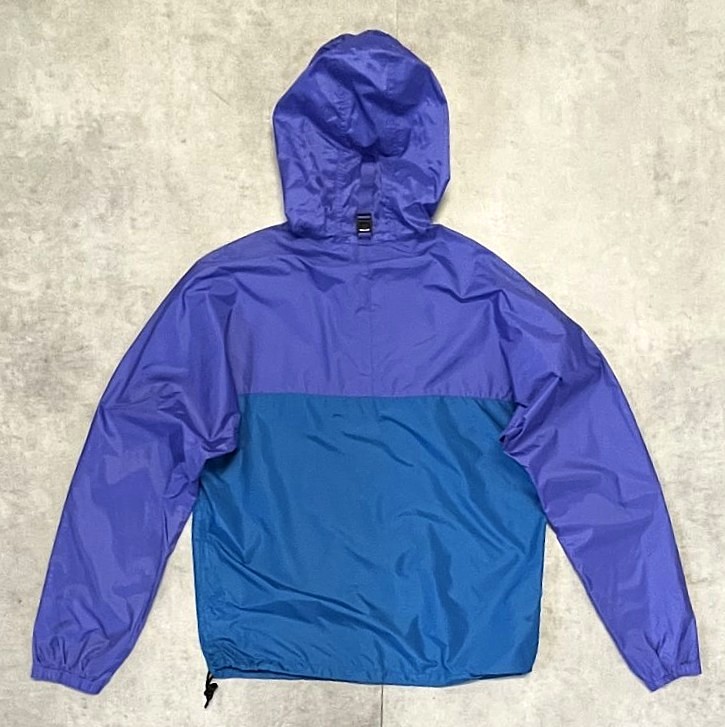 画像4: 90'S PATAGONIA "FEATHER WEIGHT SHELL PULLOVER" 旧タグ リップストップ アノラック パープル/ブルー (VINTAGE)