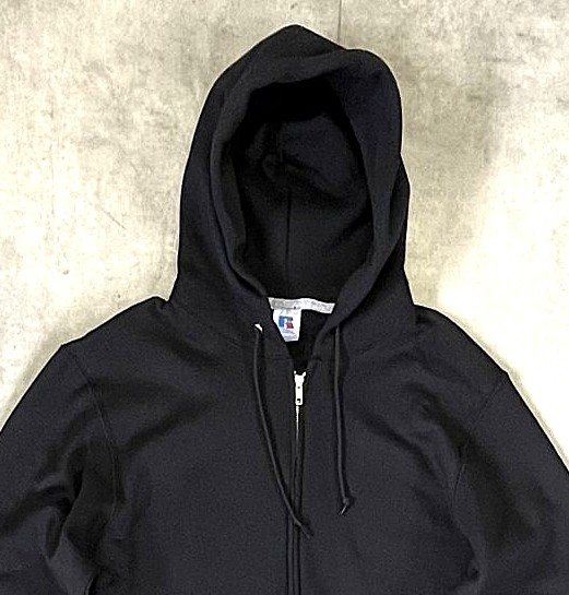 画像: RUSSELL ATHLETIC "DRI-POWER" フルジップ パーカー ブラック (NEW)