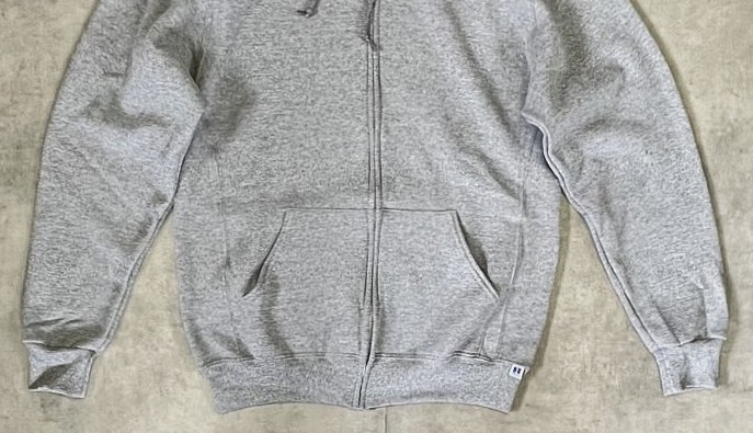 画像: RUSSELL ATHLETIC "DRI-POWER" フルジップ パーカー ヘザーグレー (NEW)