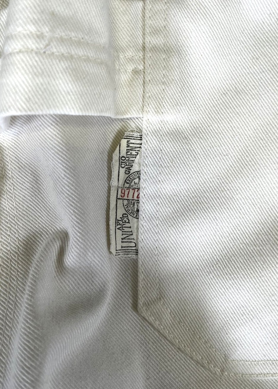 画像5: 70'S SEARS "TRADEWEAR" ペインターパンツ SCOVILLジップ ホワイト USA製 (VINTAGE)