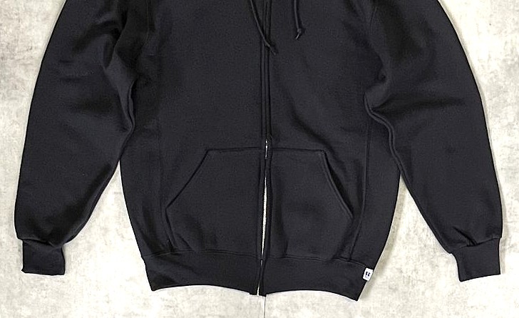 画像: RUSSELL ATHLETIC "DRI-POWER" フルジップ パーカー ブラック (NEW)