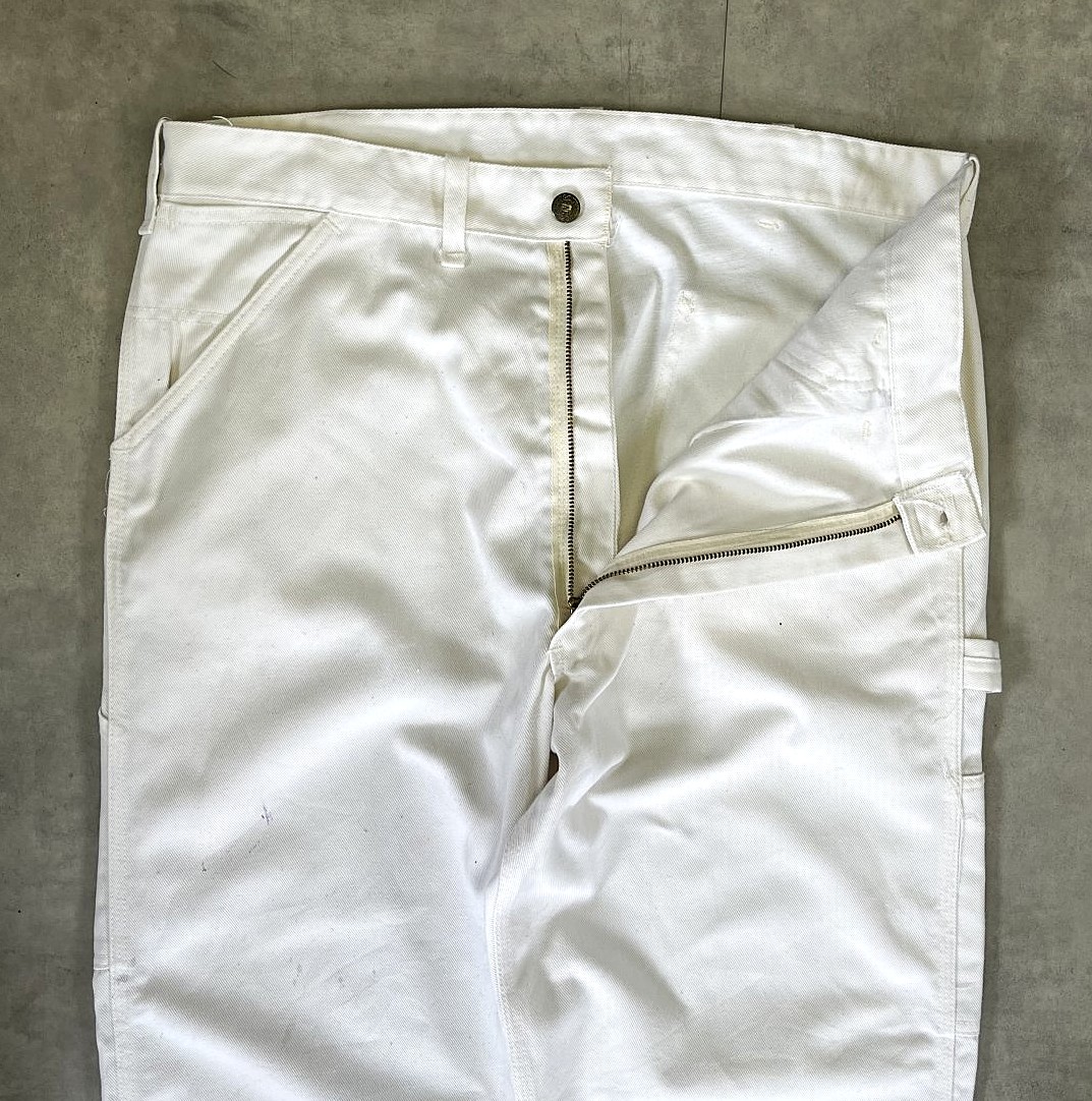 画像: 70'S SEARS "TRADEWEAR" ペインターパンツ SCOVILLジップ ホワイト USA製 (VINTAGE)