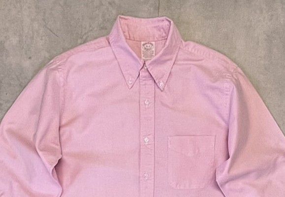 画像: 90'S BROOKS BROTHERS "MAKERS" オックスフォード BDシャツ ピンク USA製 (VINTAGE)