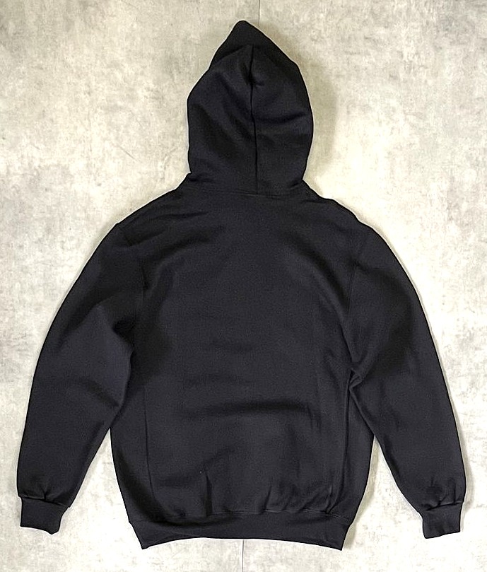 画像3: RUSSELL ATHLETIC "DRI-POWER" 前Vガゼット付き プルオーバーパーカー ブラック (NEW)