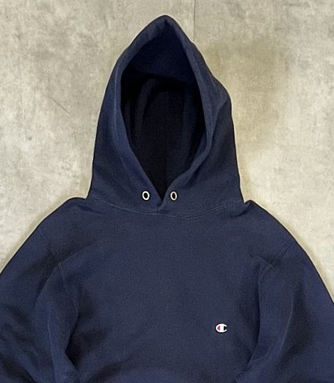 画像: 80'S CHAMPION トリコタグ リバースウィーブ パーカー ネイビー USA製 (VINTAGE)