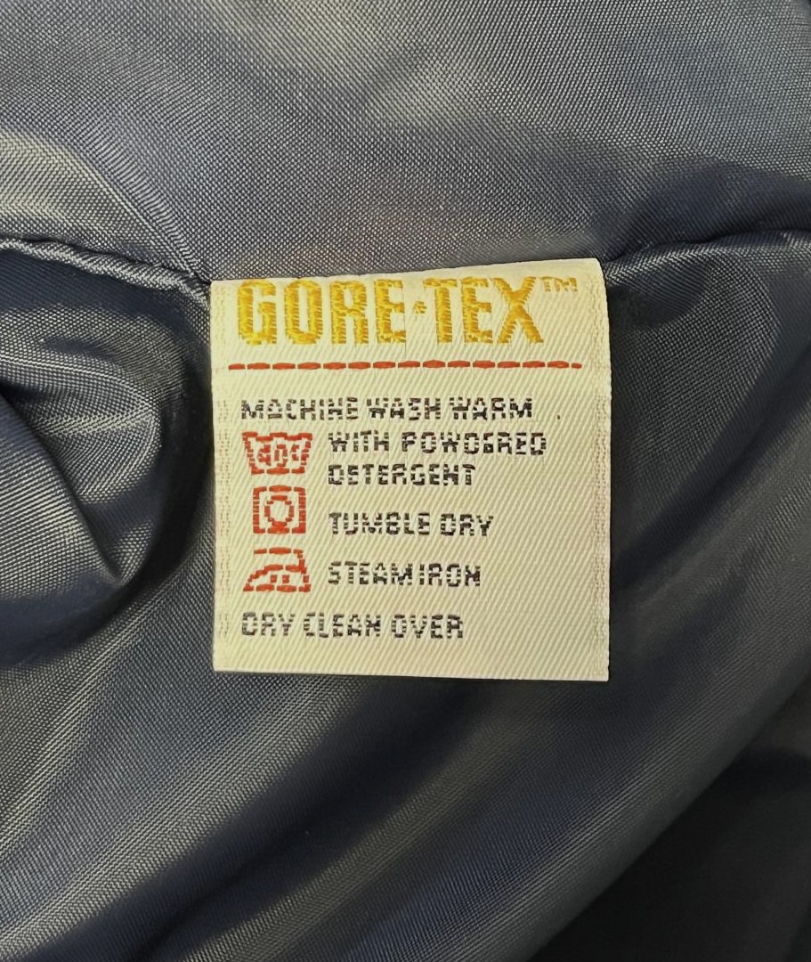 画像4: 80'S CABELA'S 裏地付き ゴアテックス レインパーカー ネイビー USA製 (VINTAGE)