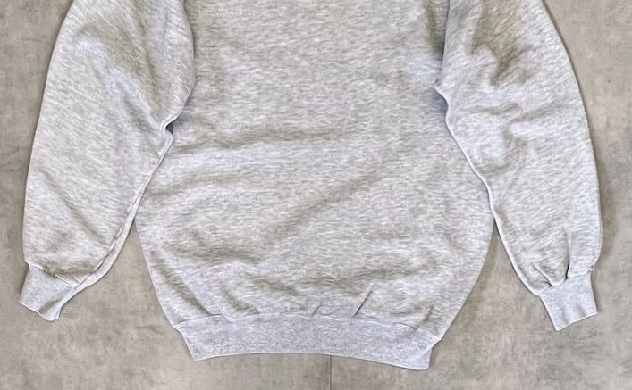 画像: 90'S HANES ラグランスリーブ スウェットシャツ ヘザーグレー USA製 (VINTAGE)