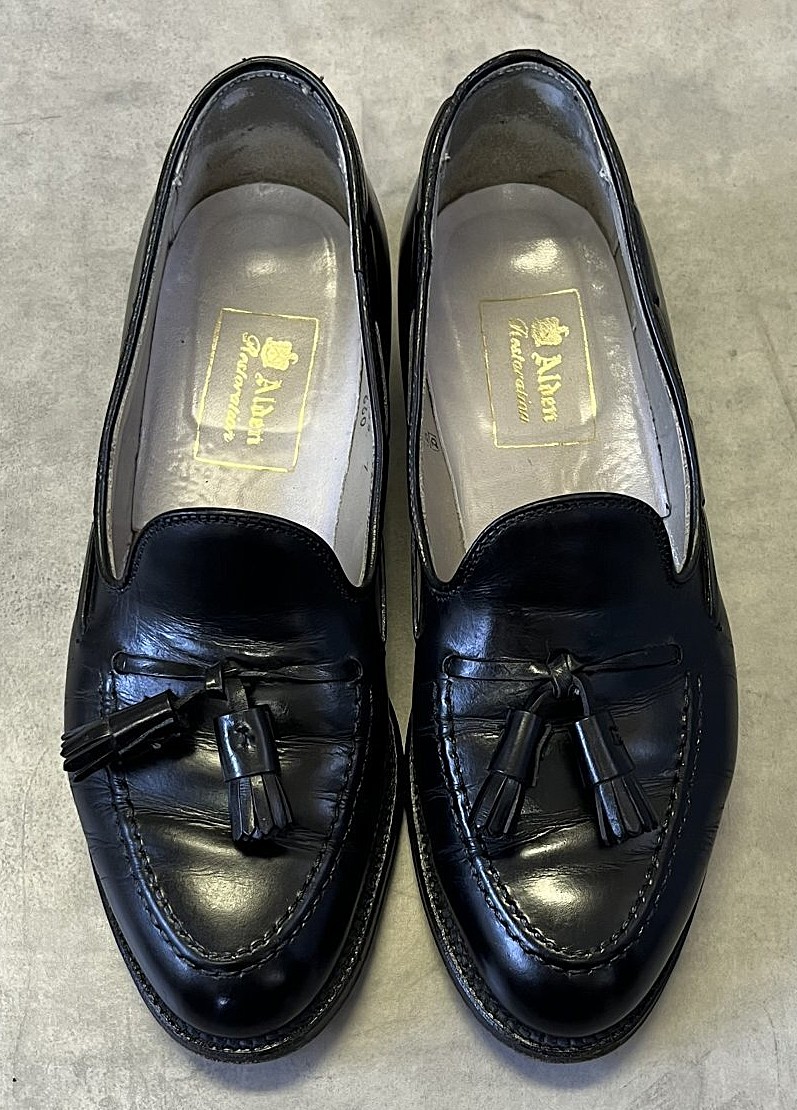 画像: ALDEN 660 カーフ タッセルローファー ブラック USA製 (USED)