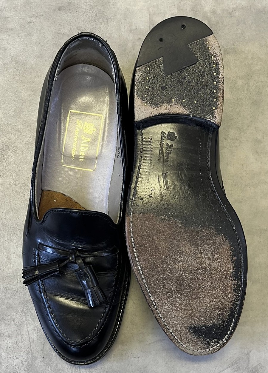 画像: ALDEN 660 カーフ タッセルローファー ブラック USA製 (USED)