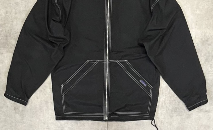 画像: 90'S THOUSAND MILE ピーチスキン ジップパーカー ブラック (VINTAGE)