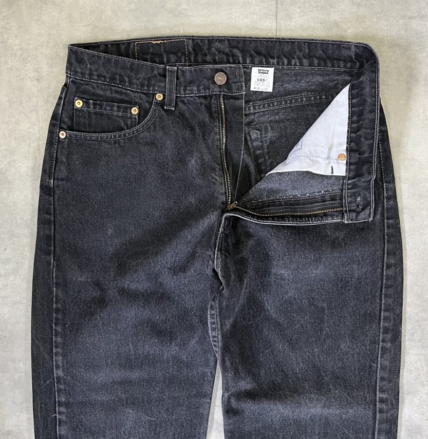 画像: 90'S LEVIS 505 デニム ブラック USA製 W34L30 (VINTAGE)