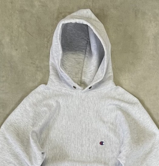 画像: 90'S CHAMPION 刺繍タグ リバースウィーブ パーカー ヘザーグレー USA製 (VINTAGE)