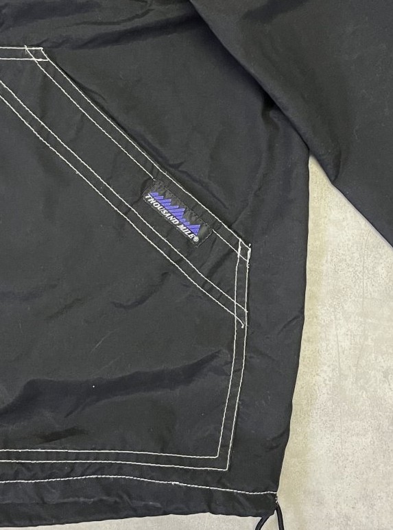 画像4: 90'S THOUSAND MILE ピーチスキン ジップパーカー ブラック (VINTAGE)